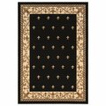 United Weavers Of America 7 ft. 10 in. x 10 ft. 6 in. Bristol Wington Black Rectangle Area Rug 2050 11670 912